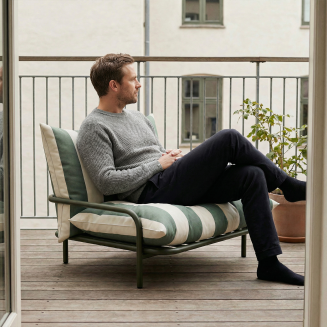Fotel ogrodowy SACKit Mollis Lounge Chair Renesse Olive - 4