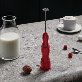 Alessi Pulcina red milk frother - 3