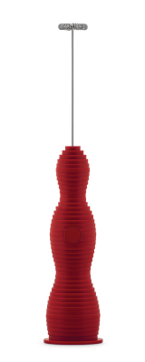 Alessi Pulcina red milk frother