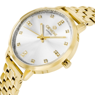 Zegarek Damski Giewont Sapphire Złoto Srebrny GW7370-B2 - 2