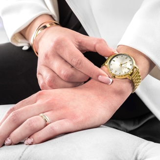 Zegarek Damski Giewont Sapphire Złoto Srebrny GW7370-B2 - 6