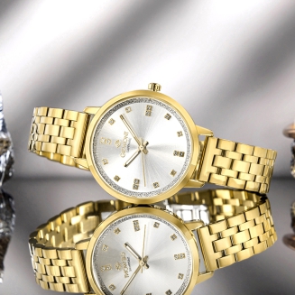 Zegarek Damski Giewont Sapphire Złoto Srebrny GW7370-B2 - 7