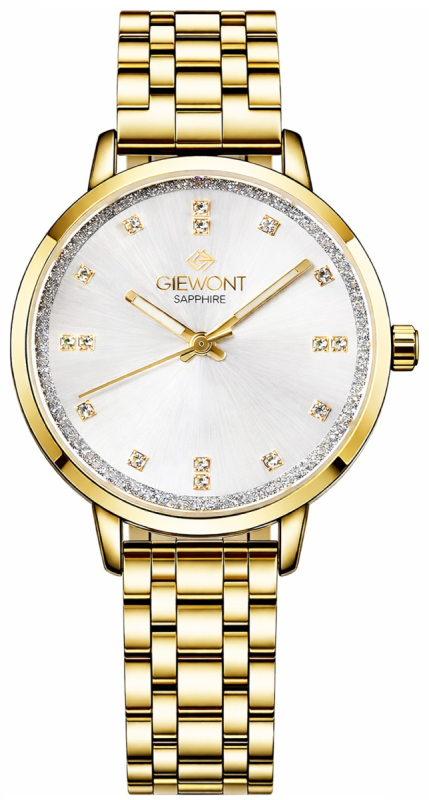 Zegarek Damski Giewont Sapphire Złoto Srebrny GW7370-B2