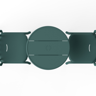  Fatboy Fred's Round Bistro Table Dark Sage - 4