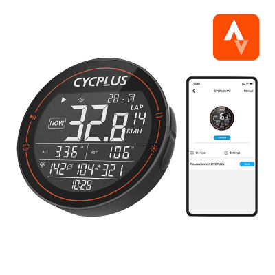  Cycplus M2 bike computer - compatible with: Strava, Trainingpeaks etc.