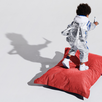 Pufa dla dzieci Fatboy Junior Stonewashed Red 130x100 cm - 3