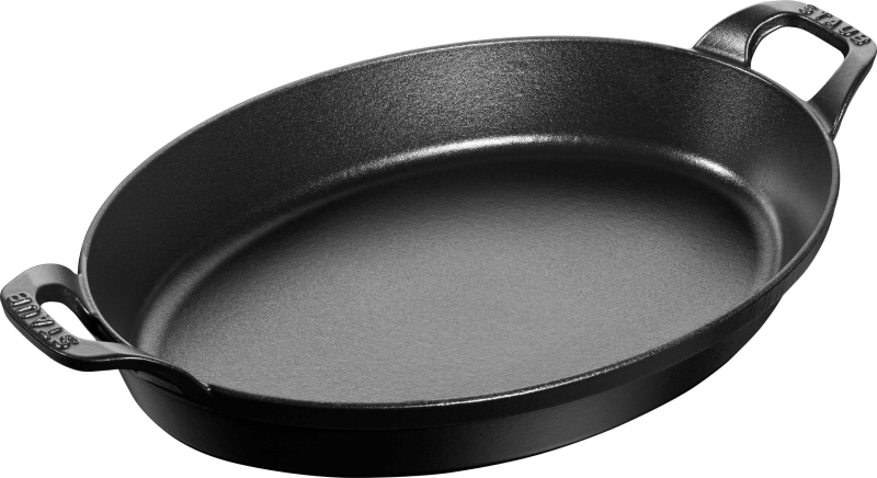  Staub oval baking and gratin dish - Black, 2.2 ltr