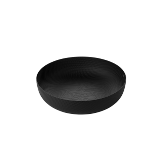 Misa na owoce i przekąski Alessi Texture czarna 29 cm - 2