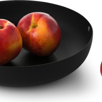 Alessi Texture fruit and snack bowl, black, 29 cm - 6
