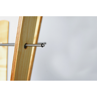  Keilbach Naomi oak standing clothes rack - 4