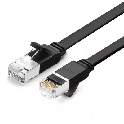  UGREEN NW101 RJ45 Cat.6 Cable 0.5m UTP Flat (Black)