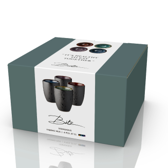 Zestaw 4 kubków Bitz Galaxy Black Mix 270 ml - 4