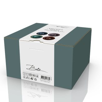 Zestaw 4 kubków Bitz Galaxy Black Mix 270 ml - 10