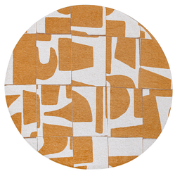 Okrągły dywan Louis de Poortere Craft Papercut curry