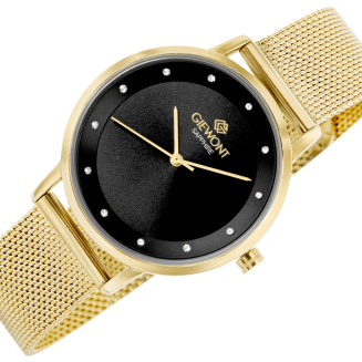 Zegarek Damski Giewont Sapphire Złoto Czarny GW4130-B3 - 3