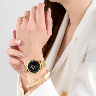 Zegarek Damski Giewont Sapphire Złoto Czarny GW4130-B3 - 5