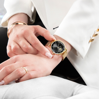 Zegarek Damski Giewont Sapphire Złoto Czarny GW4130-B3 - 6