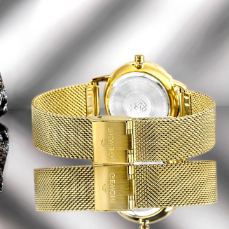 Zegarek Damski Giewont Sapphire Złoto Czarny GW4130-B3 - 8