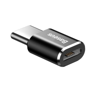 Adapter Baseus Micro USB do USB Type-C - czarny - 5