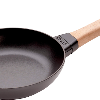Patelnia żeliwna z drewnianym uchwytem Staub 20 cm - 2