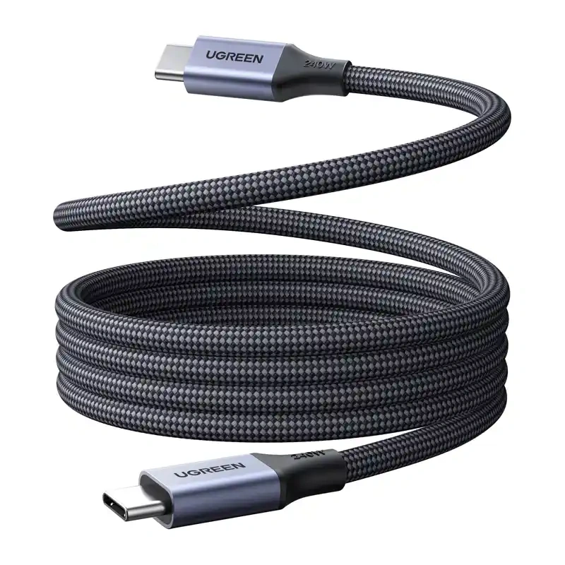 Kabel UGREEN L537 USB-C PD 240W 1m (szary)