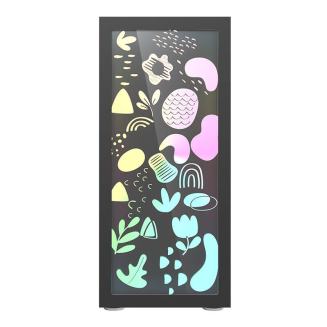 Obudowa komputerowa DARKFLASH DK210 Graffiti (czarna) - 5