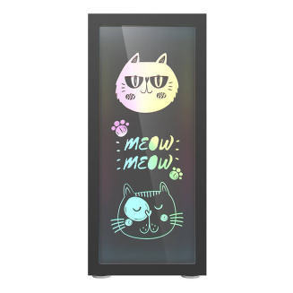 Obudowa komputerowa DARKFLASH DK210 Graffiti (czarna) - 6