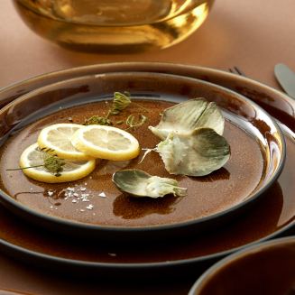 Miska Bitz Galaxy Black&Amber 18 cm - 3