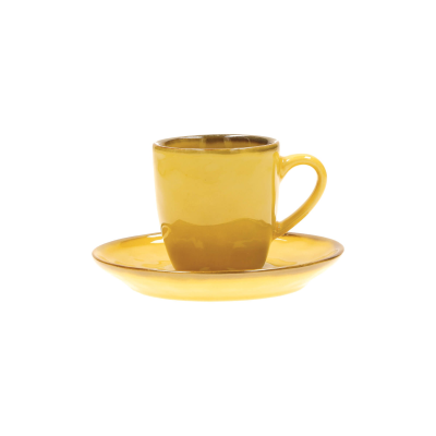  Rose&Tulipani | Set of 6 Concerto Ocra espresso cups - Yellow, 90 ml