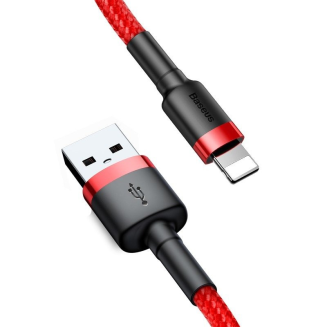  BASEUS Cafule USB-A-Lightning Cable 1m (Red) - 2