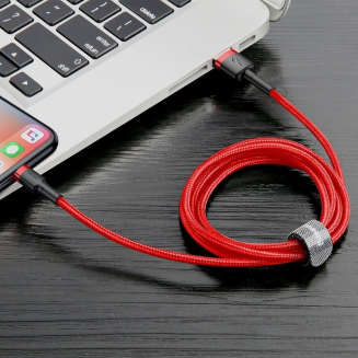  BASEUS Cafule USB-A-Lightning Cable 1m (Red) - 6