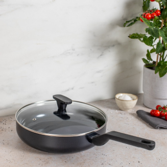 Patelnia głęboka z powłoką nieprzywierającą i pokrywą Brabantia Onyx 26 cm - 4