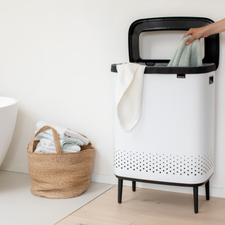 Kosz na pranie Brabantia Bo 2x45 l White - 11