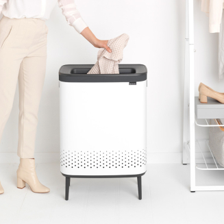  Brabantia Bo laundry basket 2x45l white - 10
