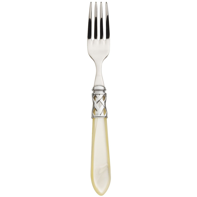 Widelec do deserów i sałatek Casa Bugatti Aladdin Ivory/Steel