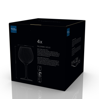 Kieliszki do ginu Lyngby Glas Palermo Gold 4 szt. - 12