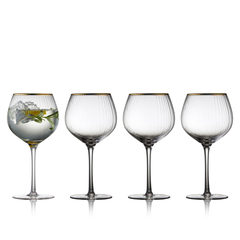  Lyngby Glass Palermo Gold gin glasses, 4 pcs.