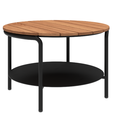  SACKit Patio Coffee Table Noir ∅70 cm