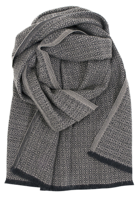  Merino wool scarf Lapuan Kankurit Koli beige-black 60x220 cm