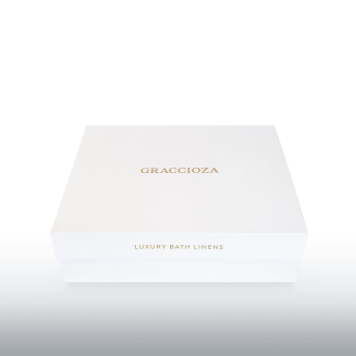 Szlafrok z kapturem Graccioza Bee Waffle White L | SZYBKA WYSYŁKA 24H | BESTSELLER - 2