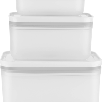 Zestaw 3 plastikowych pojemników prostokątnych Zwilling Fresh & Save - 3
