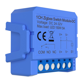 1-kanałowy moduł przełącznika ZigBee ze stykiem beznapięciowym  Avatto ZWSM16-DC32V-1 - 2