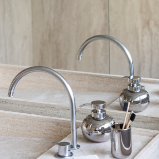 Dozownik do mydła Mette Ditmer Denmark Lotus Tall Chrome - 3