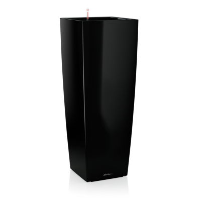 Donica Lechuza Cubico Alto Premium 40 czarny połysk