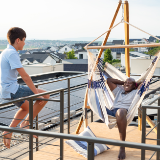Fotel hamakowy La Siesta Domingo Sea Salt Kingsize - 5
