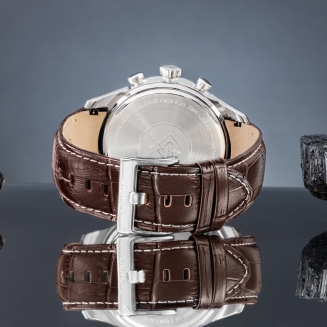 Zegarek Męski Giewont Chronograph Sapphire Srebrno Niebieski GW7650-A5 - 7