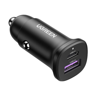  UGREEN EC305 30W USB/USB-C Car Charger (Black) - 2