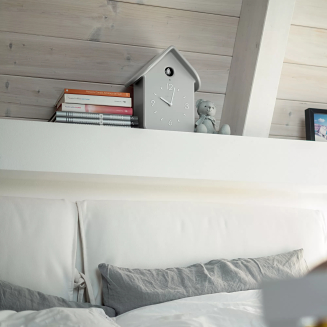  Guzzini QQ red wall clock with cuckoo and pendulum - 4