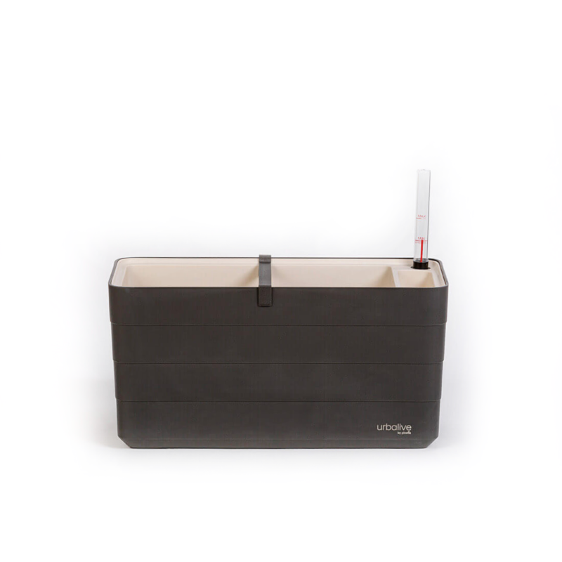 Donica samo-nawadniająca Urbalive Berberis szary 40x20 cm