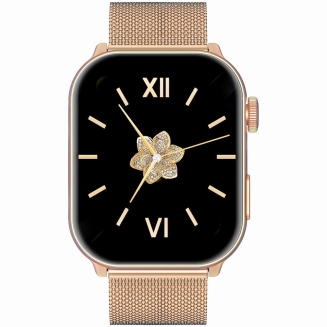 Smartwatch Damski GRAVITY GT28-8 Pasek + Bransoleta Różowe złoto Granatowy - 4